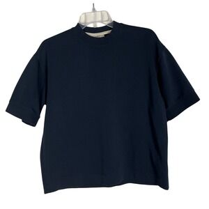 Amongst Others Men's Boxy Cropped‎ Heavyweight T-Shirt Blue Size S